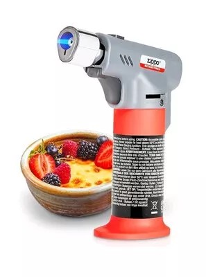 Горелка универсальная на 2 пламени 1300С Zippo Butane Torch турбо синее желтое пьезо блистер (2007012)