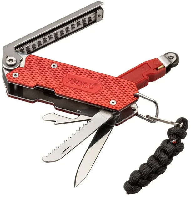 Ніж мультитул 7 в 1 для аварійного розведення вогню Zippo Fire Starting Multi-Tool блістер, картон (2007553)