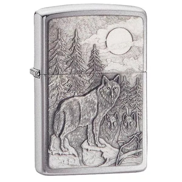  Запальничка Zippo Timberwolves Emblem Brushed Chrome Timberwolves 20855