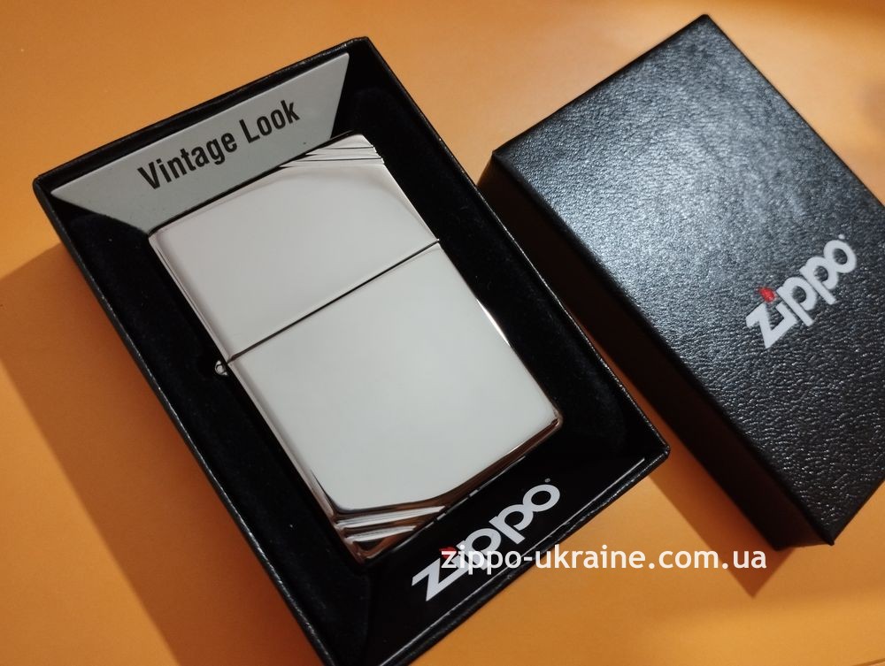 Зажигалка Zippo Vintage High Polish Chrome 260