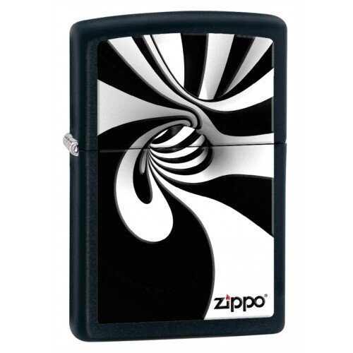 Запальничка Zippo Spiral Blk White 28297