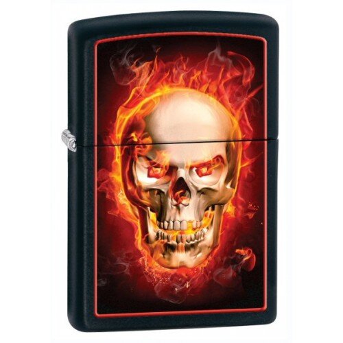 Запальничка Zippo 218 Burning Skull 28307