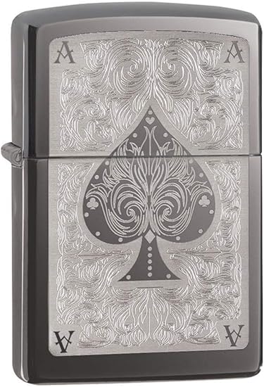  Запальничка Zippo 150 Ace Filigree Чорна (Zippo 28323)