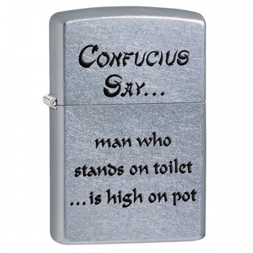 Запальничка Zippo 207 Confucius Say Toilet 28459
