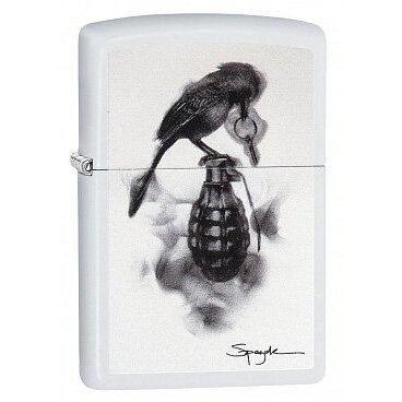 Запальничка Zippo 214 Spazuk Біла (29645)