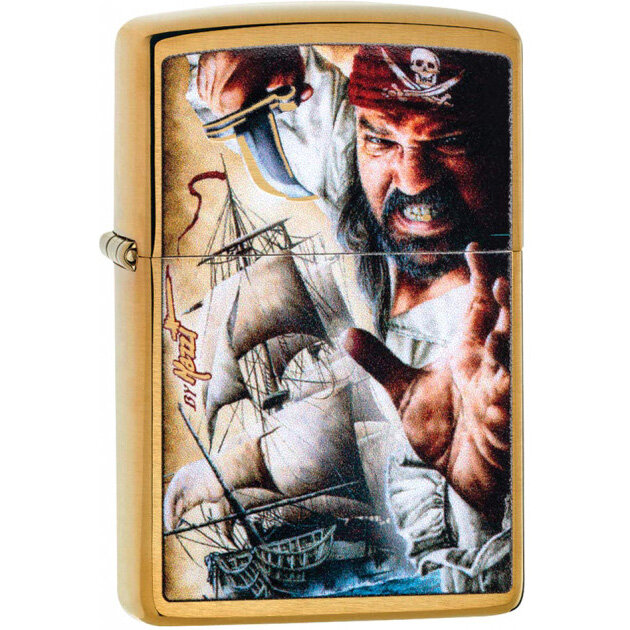 Зажигалка Zippo 204B Mazzi золотистая (29781)