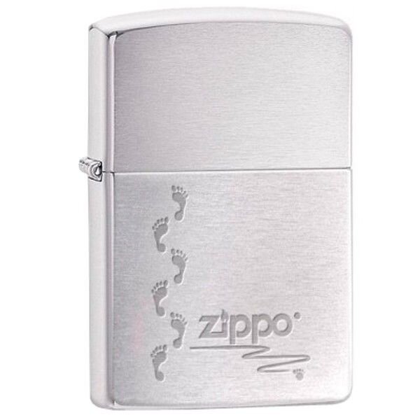 Запальничка Zippo Footprints Black Ice 324632