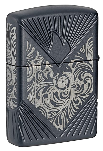 Колекційна запальничка Zippo лімітована бензинова армована 2024 COY Florentine - EMEA Чорна (46025 z)