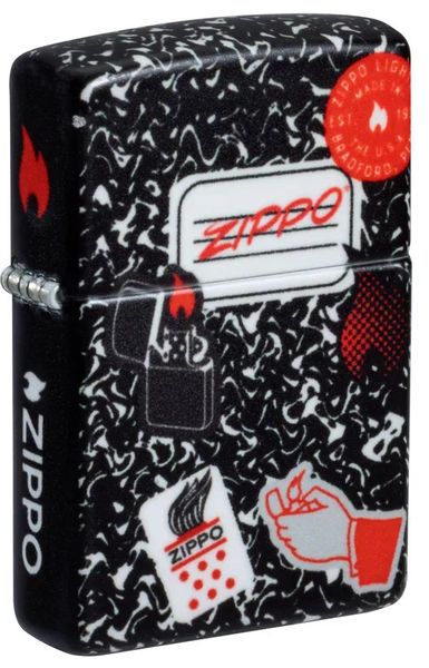 Запальничка бензинова ZIPPO Notebook Zippo Design , чорний (46707)