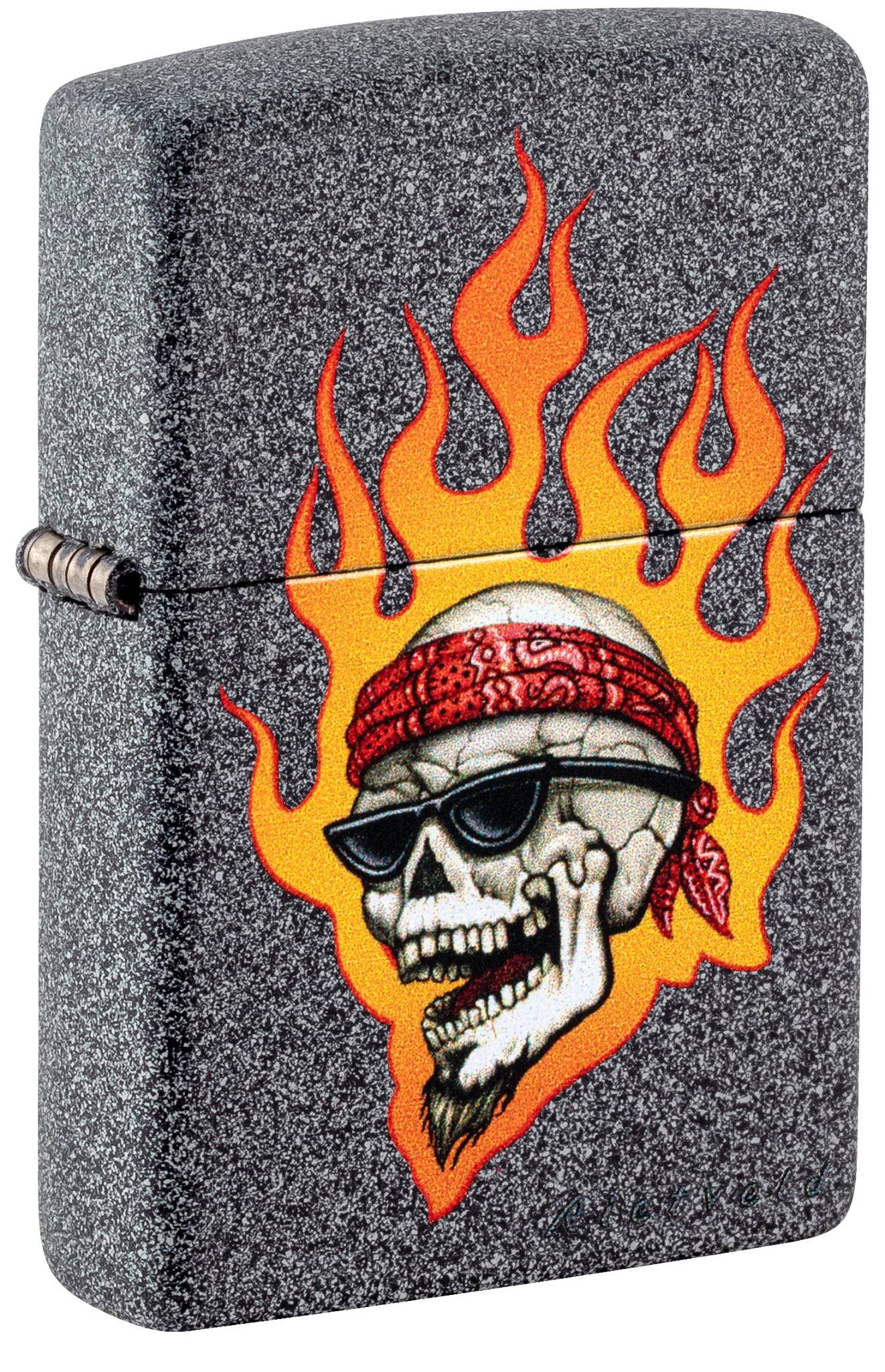 Запальничка Zippo Rietveld® Flaming Skull Design 46933
