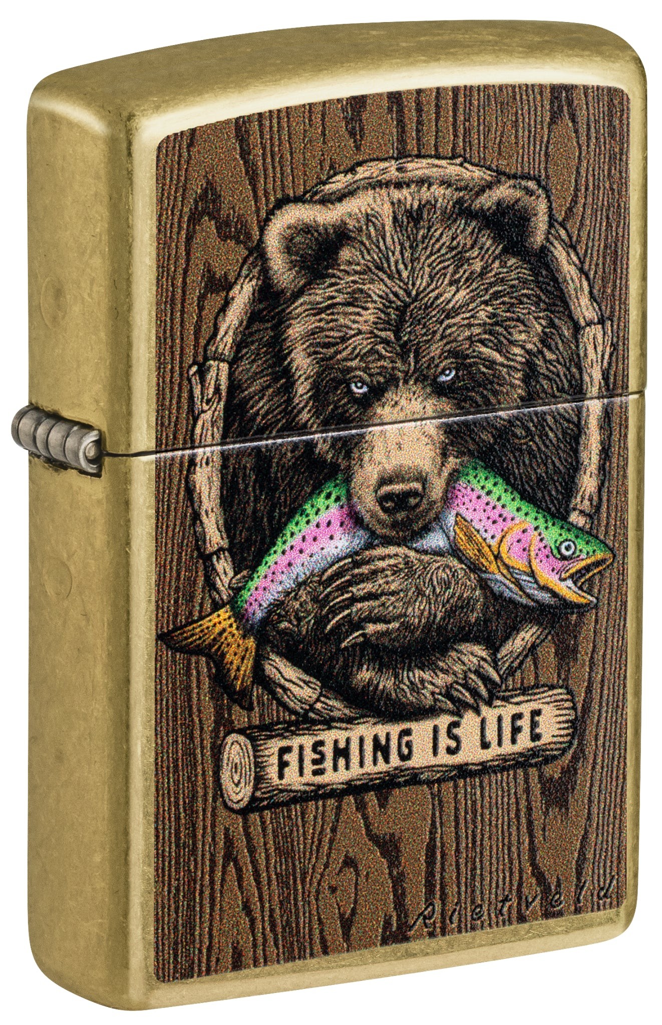 Запальничка Zippo Rietveld® Fishing is Life Design 47111