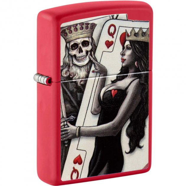  Запальничка Zippo Skull King Queen Beauty 48624
