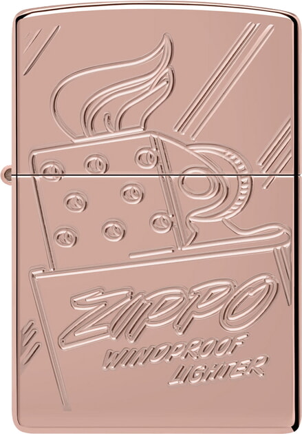 Запальничка колекційна лімітована Zippo MultiCut Script Collectible High Polish Rose (Zippo 48768)