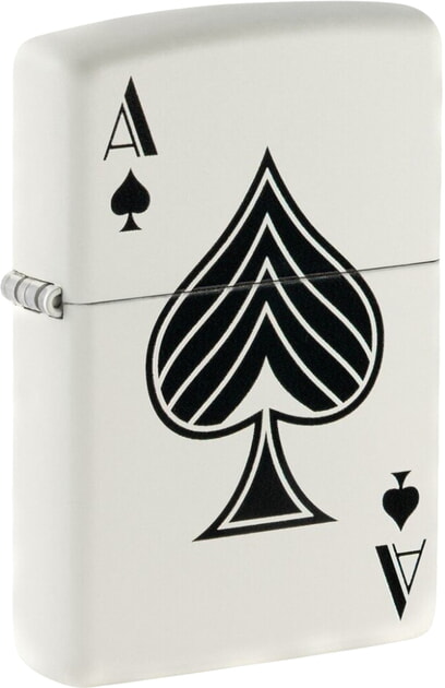 Запальничка Zippo Spade Біло-чорна (Zippo 48793)