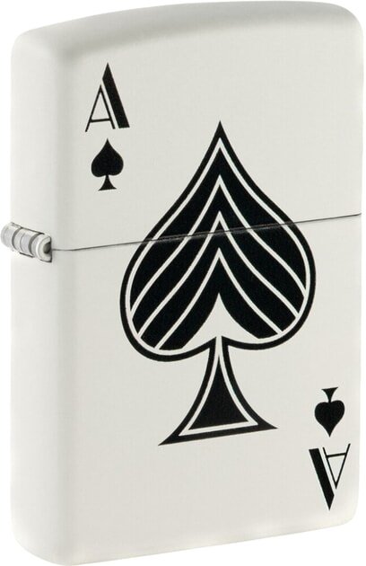 Запальничка Zippo Spade Біло-чорна (Zippo 48793)