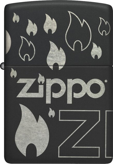 Запальничка Zippo гравірування Чорна (Zippo 48908)