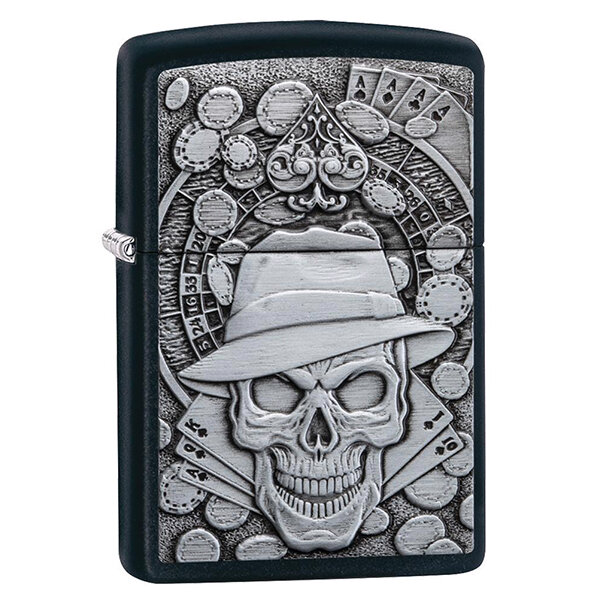 Запальничка Zippo 218 Gambling Skull (49183)