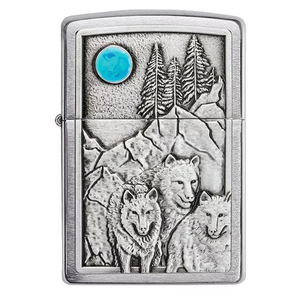 Запальничка ZIPPO 200 Wolf & Pack Emblem (49295)