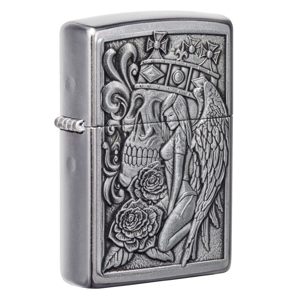 Запальничка Zippo 207 Skull And Angel Emblem (49442)