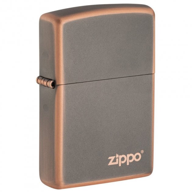 Запальничка Zippo Rustic Bronze Zippo Logo 49839ZL, зиппо лого