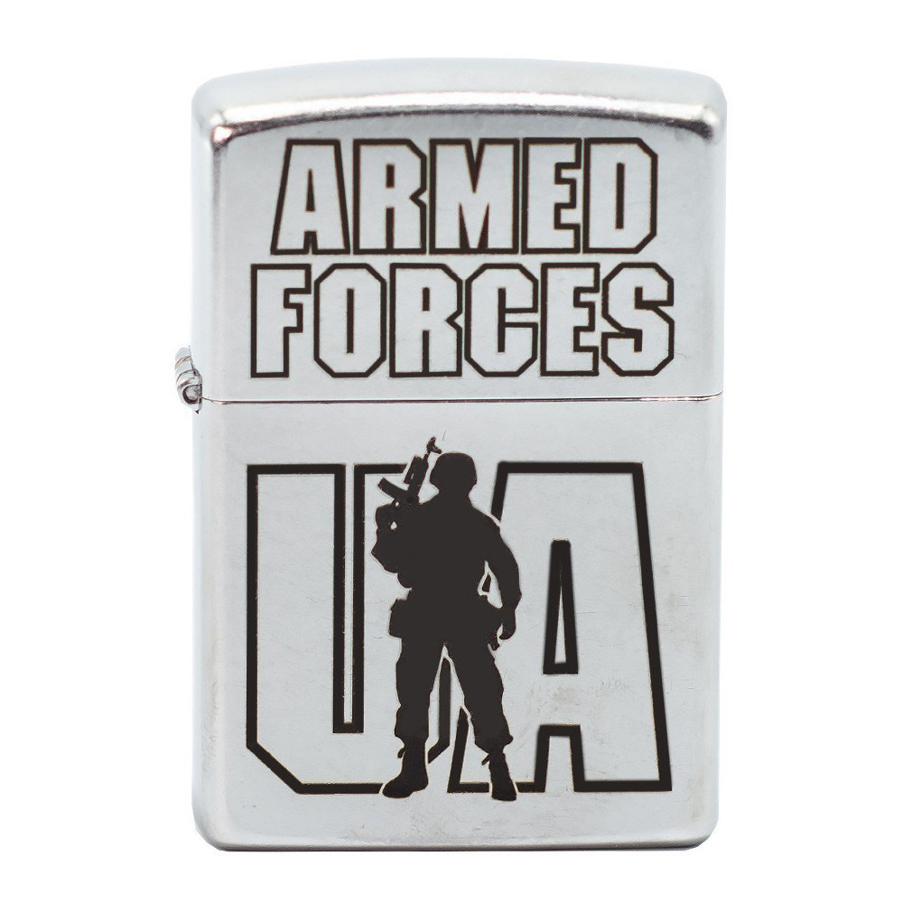 Запальничка Zippo Classics Аrmed Forces Street Chrome 205afu